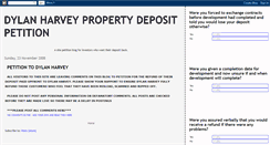 Desktop Screenshot of dylanharveypropertydepositpetition.blogspot.com