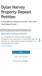 Mobile Screenshot of dylanharveypropertydepositpetition.blogspot.com