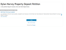 Tablet Screenshot of dylanharveypropertydepositpetition.blogspot.com