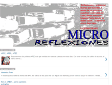 Tablet Screenshot of microreflexiones.blogspot.com
