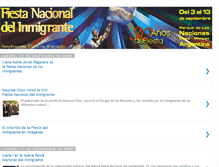 Tablet Screenshot of fiestadelinmigrante2009.blogspot.com