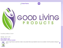 Tablet Screenshot of goodlivingproducts.blogspot.com