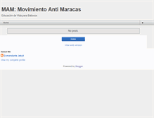 Tablet Screenshot of movimientoantimaracas.blogspot.com