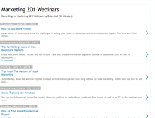 Tablet Screenshot of marketing201webinars.blogspot.com