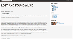 Desktop Screenshot of lostandfoundmusic.blogspot.com