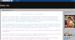 Desktop Screenshot of claireetc.blogspot.com
