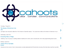 Tablet Screenshot of cahootscommunications.blogspot.com