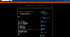 Desktop Screenshot of paradigmworship.blogspot.com