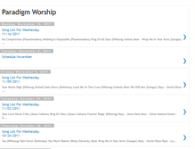 Tablet Screenshot of paradigmworship.blogspot.com
