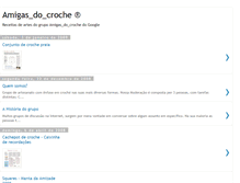 Tablet Screenshot of amigasdocroche-receitas.blogspot.com