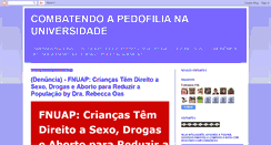 Desktop Screenshot of pedofilianauniversidade.blogspot.com