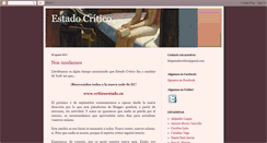 Desktop Screenshot of criticoestado.blogspot.com