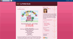 Desktop Screenshot of la-petite-ecole.blogspot.com