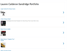 Tablet Screenshot of laurenportfolio.blogspot.com