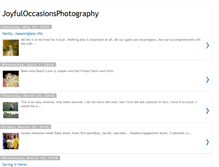 Tablet Screenshot of joyfuloccasionsphotography.blogspot.com