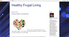 Desktop Screenshot of healthyfrugalliving.blogspot.com