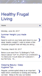 Mobile Screenshot of healthyfrugalliving.blogspot.com