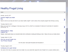 Tablet Screenshot of healthyfrugalliving.blogspot.com