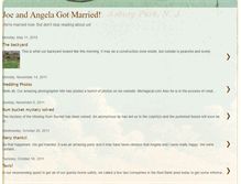 Tablet Screenshot of joeandangelagetmarried.blogspot.com