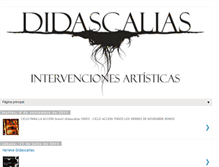Tablet Screenshot of didascaliasarte.blogspot.com
