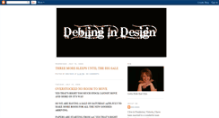 Desktop Screenshot of deblingindesign.blogspot.com