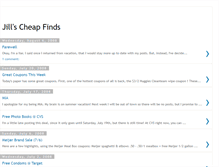 Tablet Screenshot of jillscheapfinds.blogspot.com