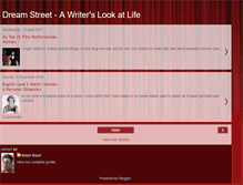 Tablet Screenshot of dreamstreet-awriterslookatlife.blogspot.com