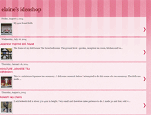 Tablet Screenshot of elainesideashop.blogspot.com