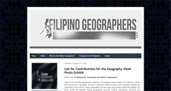 Desktop Screenshot of filipinogeographers.blogspot.com