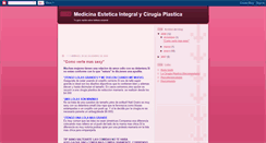 Desktop Screenshot of esteticaycirugiaplastica.blogspot.com