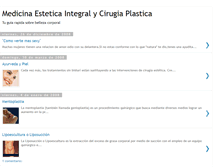 Tablet Screenshot of esteticaycirugiaplastica.blogspot.com