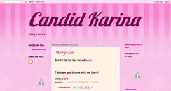 Desktop Screenshot of candidkarina.blogspot.com