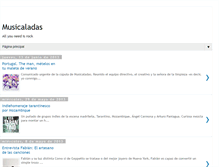 Tablet Screenshot of musicaladas.blogspot.com