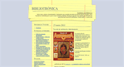 Desktop Screenshot of bibliotronica.blogspot.com