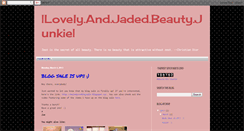 Desktop Screenshot of lovelyandjaded.blogspot.com