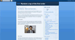 Desktop Screenshot of pratsrandomcrap.blogspot.com