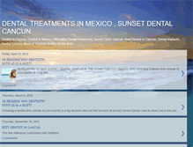 Tablet Screenshot of dentistryincancun.blogspot.com