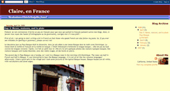 Desktop Screenshot of claireinfrance.blogspot.com