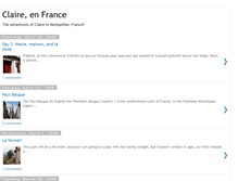 Tablet Screenshot of claireinfrance.blogspot.com