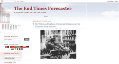 Desktop Screenshot of endtimesforecaster.blogspot.com