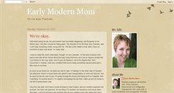 Desktop Screenshot of earlymodernmom.blogspot.com
