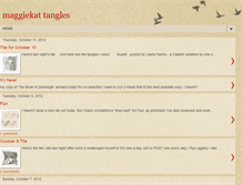 Tablet Screenshot of maggiekattangles.blogspot.com