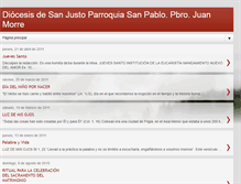 Tablet Screenshot of iglesiadesanjusto.blogspot.com