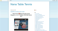 Desktop Screenshot of nana-table-tennis.blogspot.com