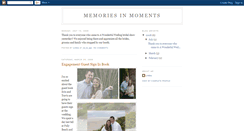 Desktop Screenshot of memoriesinmomentsphotography.blogspot.com