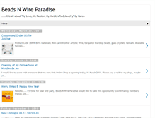 Tablet Screenshot of beadsnwireparadise.blogspot.com