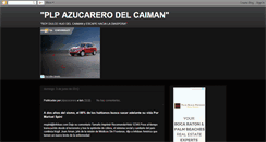 Desktop Screenshot of plpazucarerodelcaiman.blogspot.com