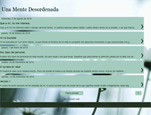 Tablet Screenshot of elmundodesordenado.blogspot.com