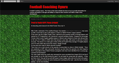 Desktop Screenshot of footballcoachingcymru.blogspot.com