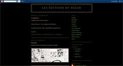 Desktop Screenshot of leseditionsdubazar.blogspot.com
